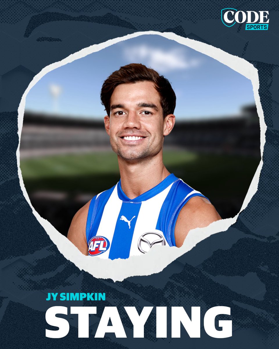 codeaflau's tweet image. Jy Simpkin is going nowhere.

TRADE BLOG ▶️ bit.ly/4oe0T6y