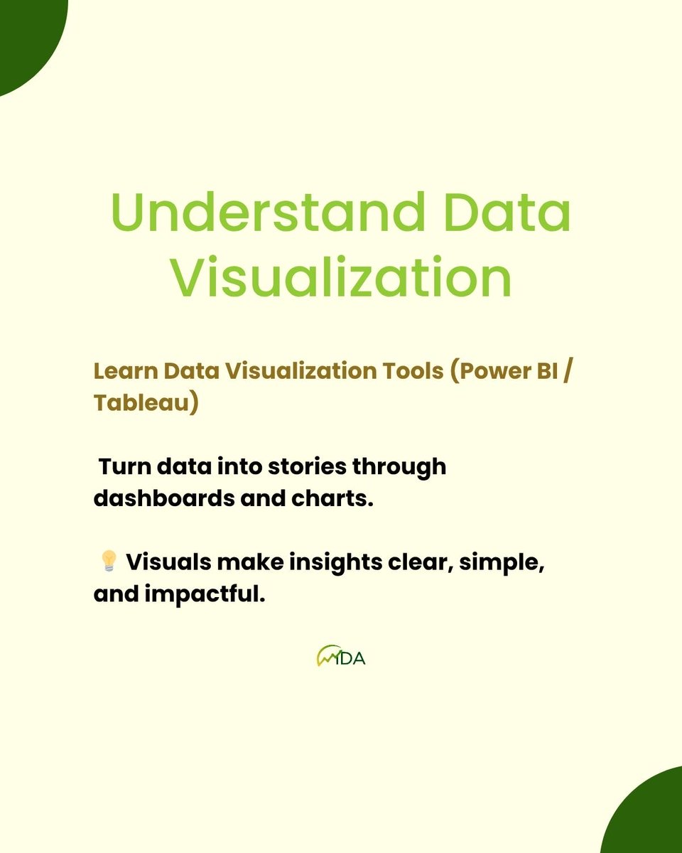 LearnwithWiDa's tweet image. Dreaming of a Data Analytics career in 2025?
Here are 5 key steps to help you get started — from mastering Excel & SQL to building your portfolio.
Our Data Analysis Cohort starts Nov 10!
Join #LearnwithWiDa and gain the skills to launch your data career
1/2
#DataAnalytics #Tech