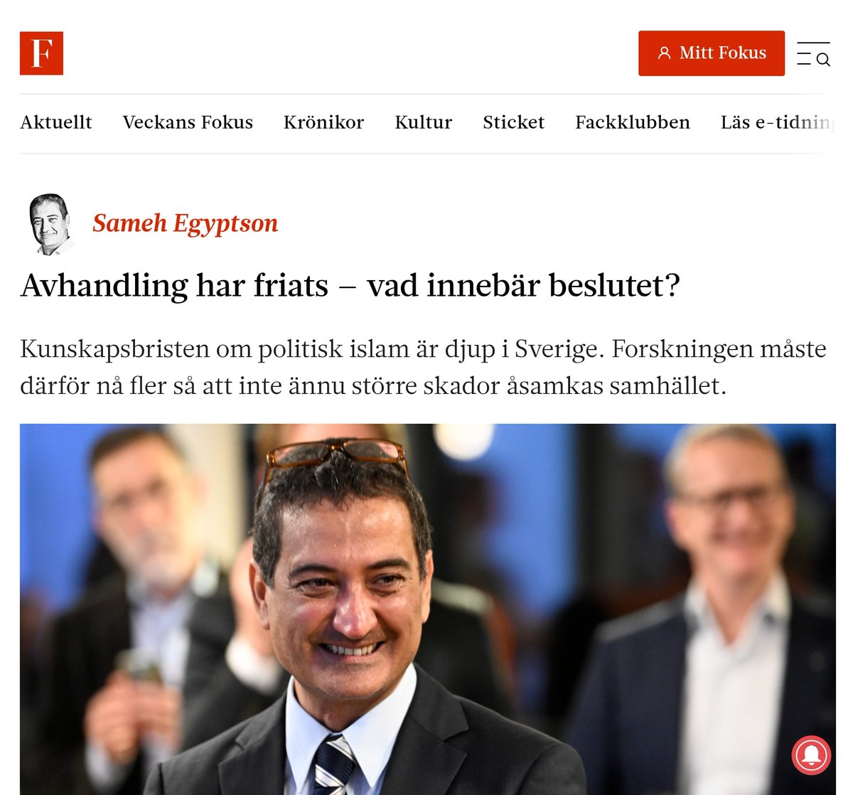 Islamvänstern har ännu en gång lyckats påverka rubriker och vinklingar i rapporteringen om min avhandling i etablerade medier.
Ingen avhandling är ofelbar – men det här handlar inte om språk, utan om kunskap.
I Fokus bemöter jag den djupa kunskapsbristen i ämnet: