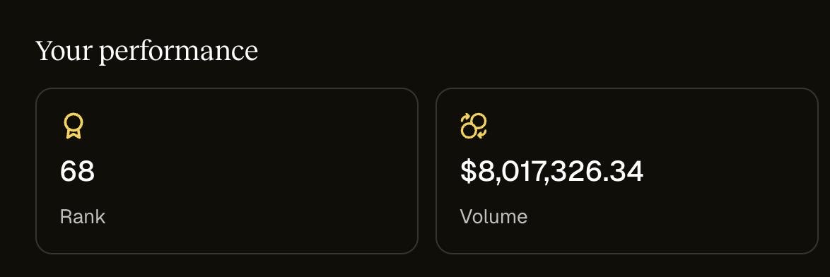 WhaleRoutine's tweet image. titan is what every project on solana should’ve been - instant, gas-efficient, and actually enjoyable to use. no lag, no weird ui, just pure swapping flow.

i’ve already pushed $8m+ through it, sitting #68 on the leaderboard out of tens of thousands. saved a big amount on fees in…