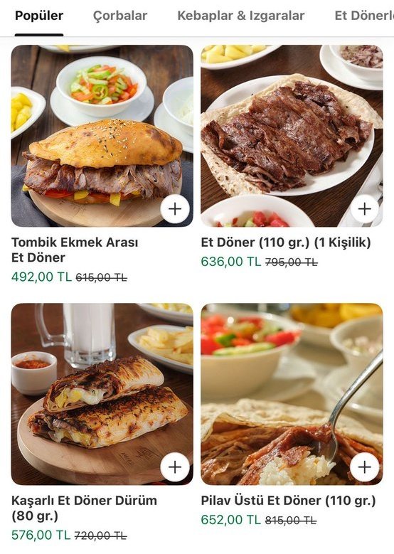 Muhabir Şevval İskender:

"Kasapta etin kilosu 800 lira,

Bu restoranda 80 gram et döner 615 TL. Dükkan, çalışan, malzeme giderleri eklense dahi fiyat bu kadar fahiş olmamalı.

Gereği yapılmalı"