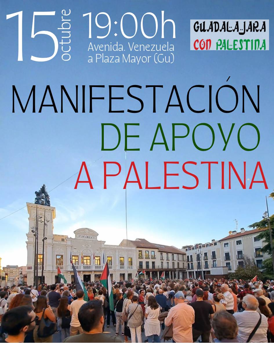 Hoy tenemos una jornada de lucha para seguir hablando de Palestina.

Porque #NoEsPazEsImpunidad 
Con Huelga y manifestación por la tarde.

Para seguir pidiendo ruptura de relaciones diplomáticas y comerciales con Israel.