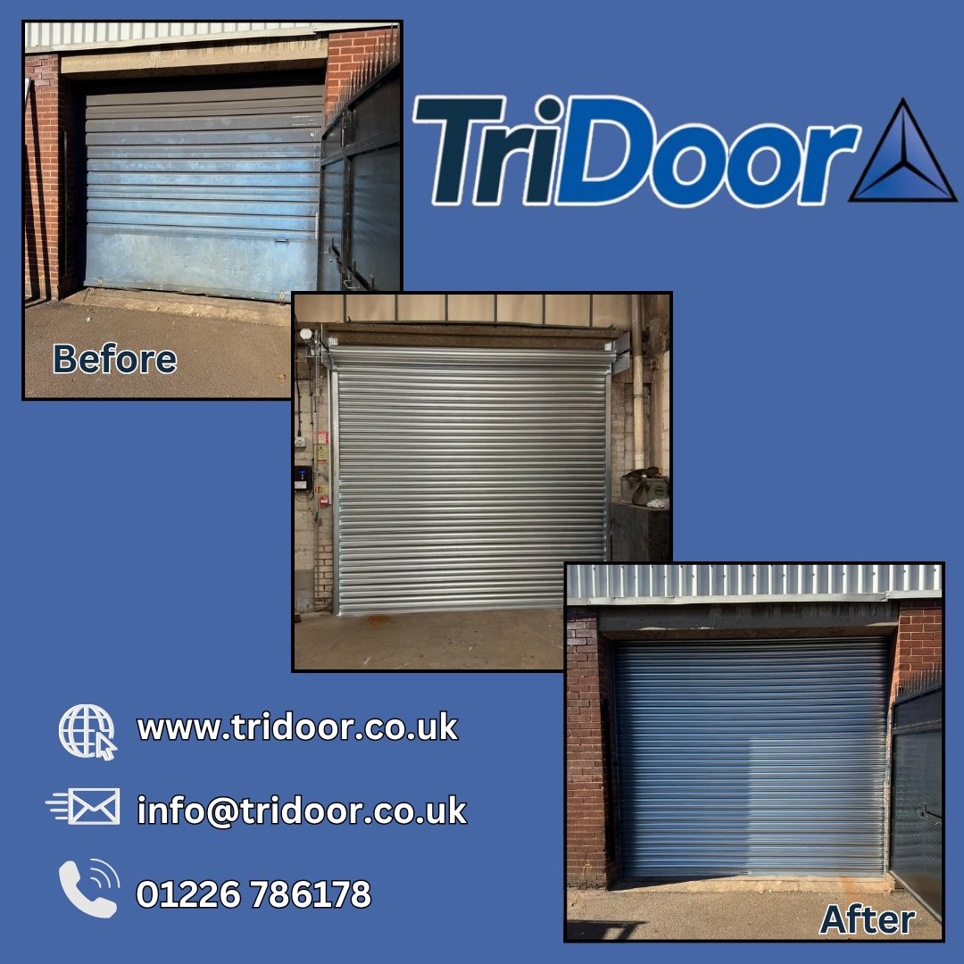 tridoor's tweet image. Old sectional out, 3-phase Safedrive roller shutter in 💪
Built for strength 💪, reliability + smooth operation ⚙️— the perfect industrial upgrade. ➡️ Get in touch with TriDoor today for a tailored solution.
#TriDoor #IndustrialDoors #RollerShutter #Safedrive