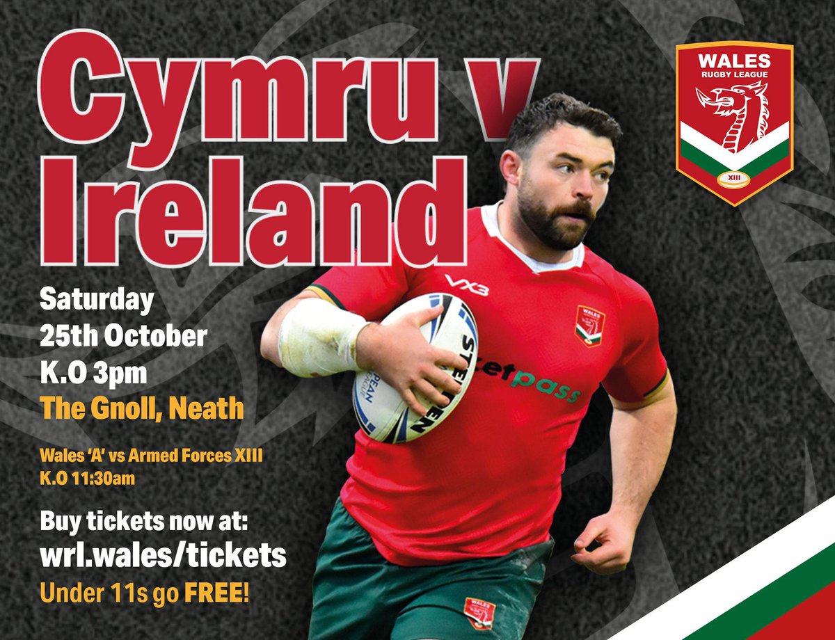 Wales Rugby League (@walesrugbyl) on Twitter photo 30 Mlynedd | 30 Years today๐ด๓ ง๓ ข๓ ท๓ ฌ๓ ณ๓ ฟ
One of our most famous anniversary dates when Wales beat <a href="/RLSamoa/">Toa Samoa</a> in a memorable #WorldCup match in Swansea.
Relive it with Clive Griffiths <a href="/ScottQuinnell/">Scott Quinnell</a> and Dai Bishop at Wales v <a href="/Irelandrl/">Rugby League Ireland</a> Saturday 25 October <a href="/neathrfc/">Neath RFC</a>
wrl.wales/tickets 30 Mlynedd | 30 Years today๐ด๓ ง๓ ข๓ ท๓ ฌ๓ ณ๓ ฟ
One of our most famous anniversary dates when Wales beat <a href="/RLSamoa/">Toa Samoa</a> in a memorable #WorldCup match in Swansea.
Relive it with Clive Griffiths <a href="/ScottQuinnell/">Scott Quinnell</a> and Dai Bishop at Wales v <a href="/Irelandrl/">Rugby League Ireland</a> Saturday 25 October <a href="/neathrfc/">Neath RFC</a>
wrl.wales/tickets