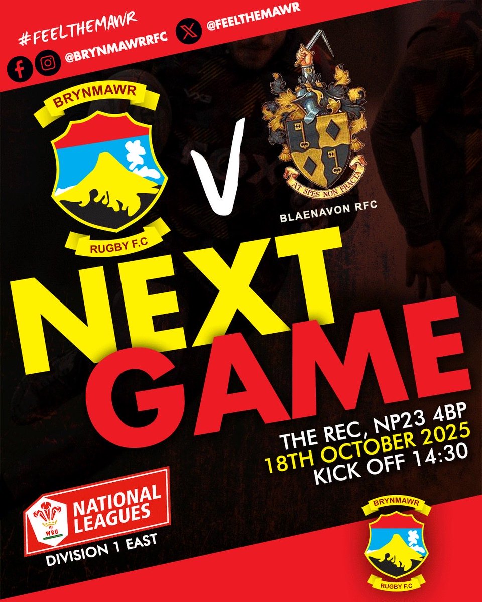 Another week and another local derby to follow 

We welcome Bleanavon RFC to the rec this coming Saturday.