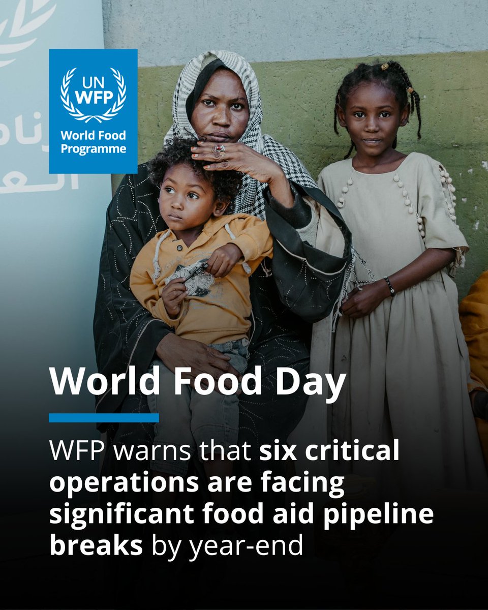 Ahead of #WorldFoodDay, WFP warns that 13.7 million people receiving food aid could be pushed deeper into hunger as support is cut.

Full news release: bit.ly/3J6s9oA