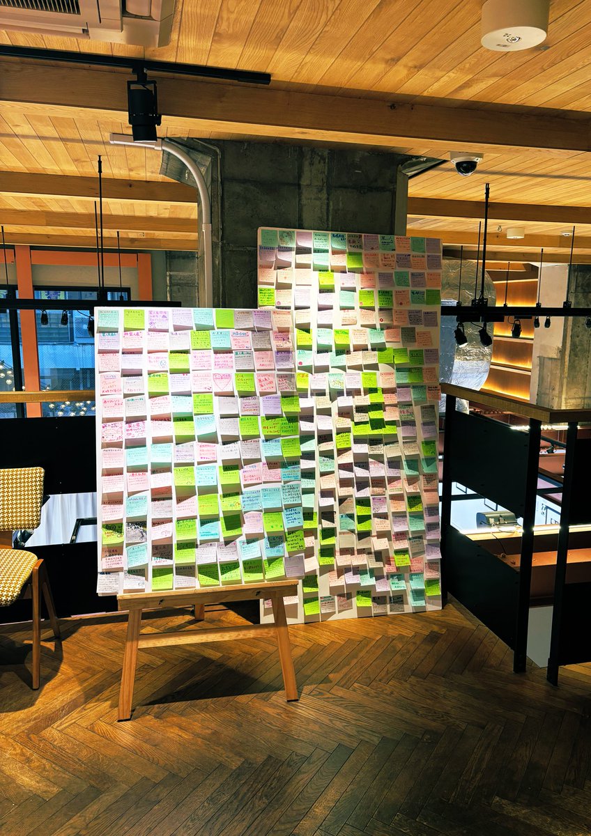 【#麗人展 会場での感想付箋につきまして】 
ギャラリーゼノン2階に設置している感想付箋コーナーへのご参加、誠にありがとうございます！

皆様の想いがつまった感想はボードがいっぱいになり次第、別途スタッフが移動し大切に保管をさせていただきます。