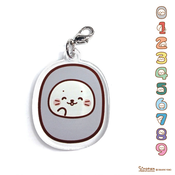 ELLY グリッターキーホルダー 白LOVE ELLY グリッターキーホルダー 白