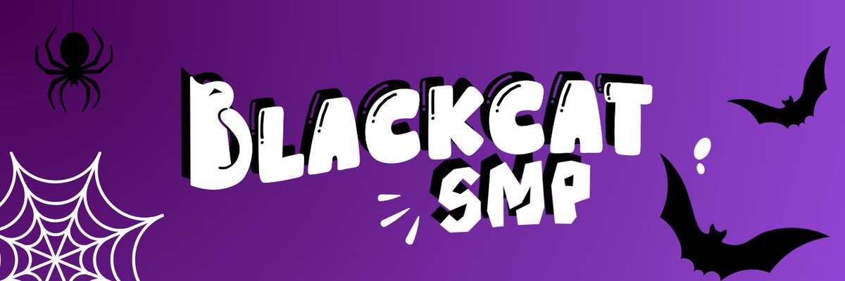 Are you ready to have a spook-tacular Halloween?! 👀👻
BLACK CAT SMP APPLICATIONS OPEN NOW!!!! 🐈‍⬛

more info in forms below ↓