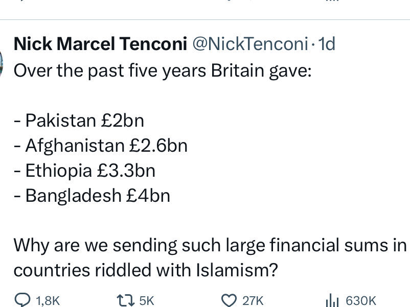 Why do all Labour politicians state that taxes and cuts must happen to balance  ‘public finances” for fund the NHS etc when in fact any money collected will go to foreign aid, African climate change and dozens of other out of country donations. Stop all money going out of the UK