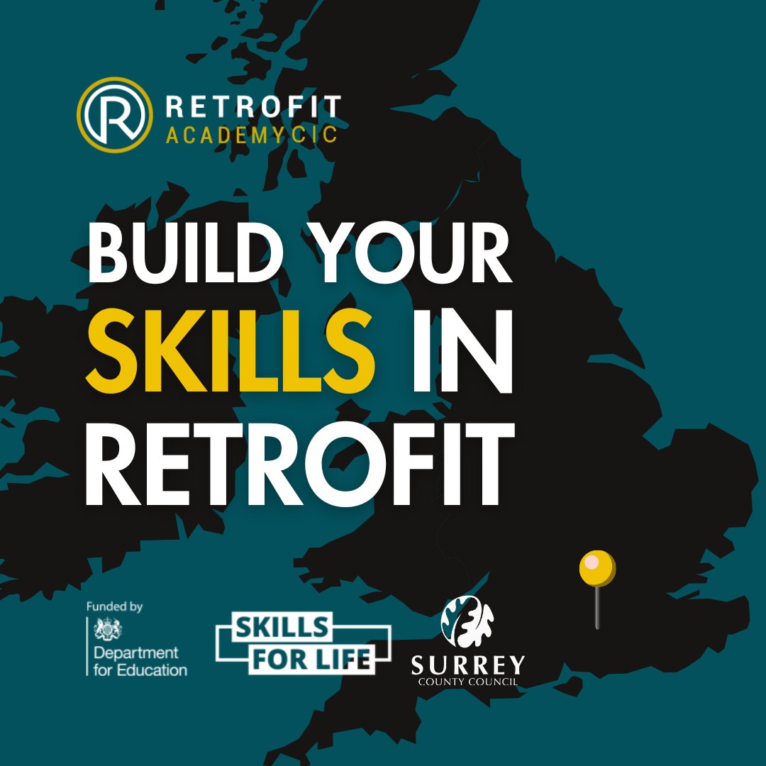 retrofitacademy's tweet image. 📣 New funding alert!
Surrey learners can now access FUNDED Skills Bootcamps covering both:
🏠 Domestic Energy Assessment
🏗️ Level 4 Retrofit Assessor

Delivered by @RetrofitAcademy &amp;amp; funded by @educationgovuk
🔗 loom.ly/X66MEU8

#Retrofit #Surrey #GreenSkills #Training