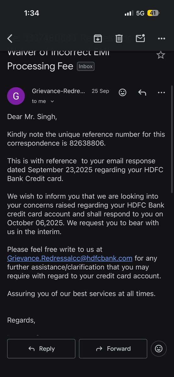 119Laxman's tweet photo. @HDFC_Bank @HDFCBank_Cares its been more than 15 days but still your agent is not able to solve the issue and getting msg that case is resolved but what is the solution ??? https://t.co/E569iiviGX
