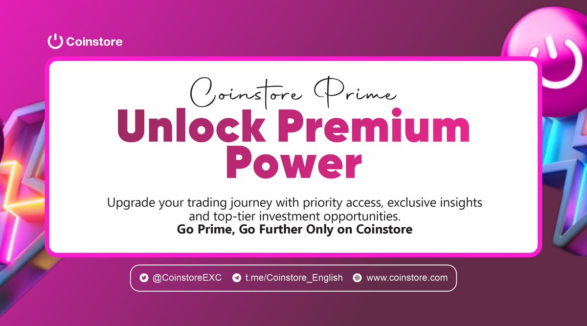 Top Crypto Gems at Presale Prices!

Too good to be true? Not with <a href="/coinstoreexc/">Coinstore</a> Prime.

#Prime is your gateway to exclusive, early-access tokens, before they hit the market.

Get in early. Ride the wave. 

Join the Prime side

👉coinstore.com/#/launchpad

#IEO #Coinstore #Launchpad