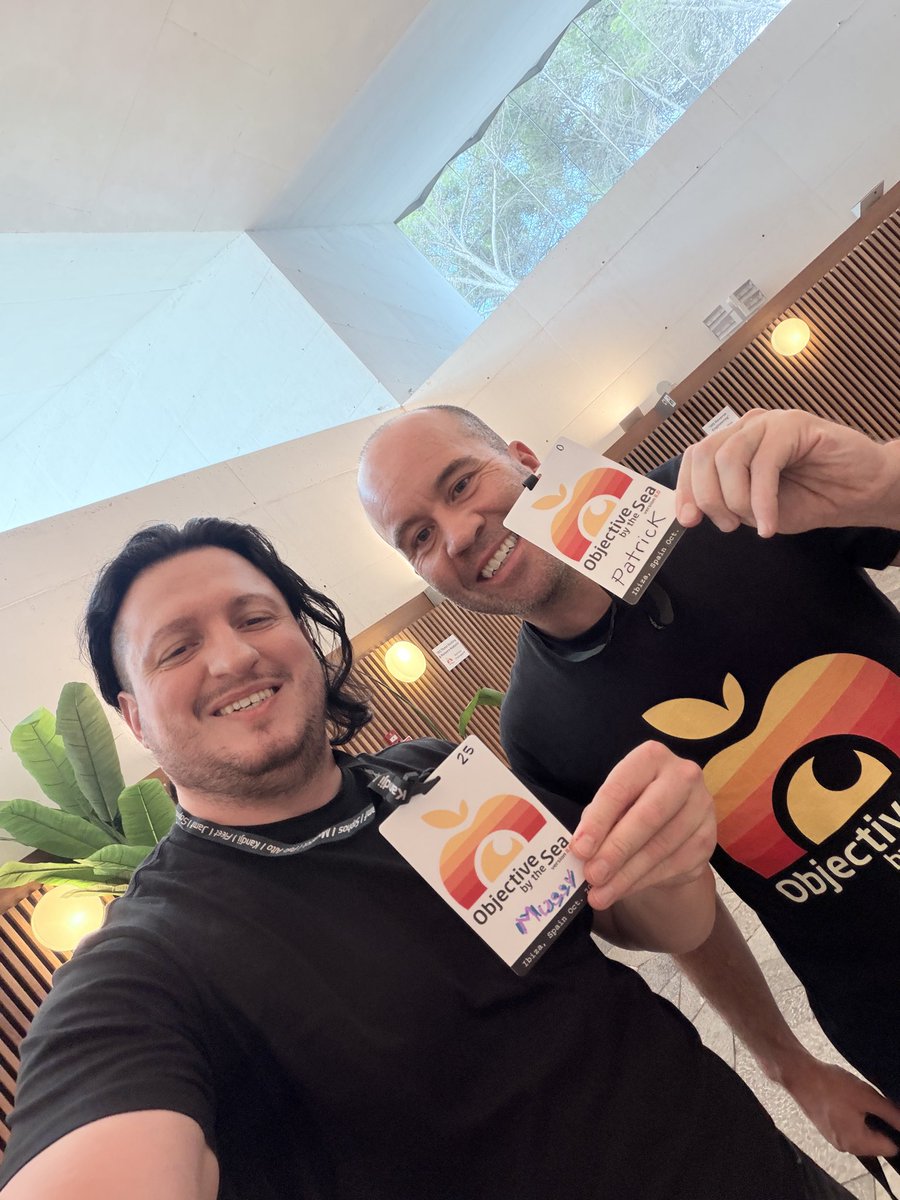 Alohaaaa 🌴 Just ran into Patrick right before #OBTS kicked off — man’s got the calm of a monk and the brain of a Mac exploit 😮‍💨💻

Conference hasn’t even started and it’s already elite vibes. Let’s gooo 🤙🔥