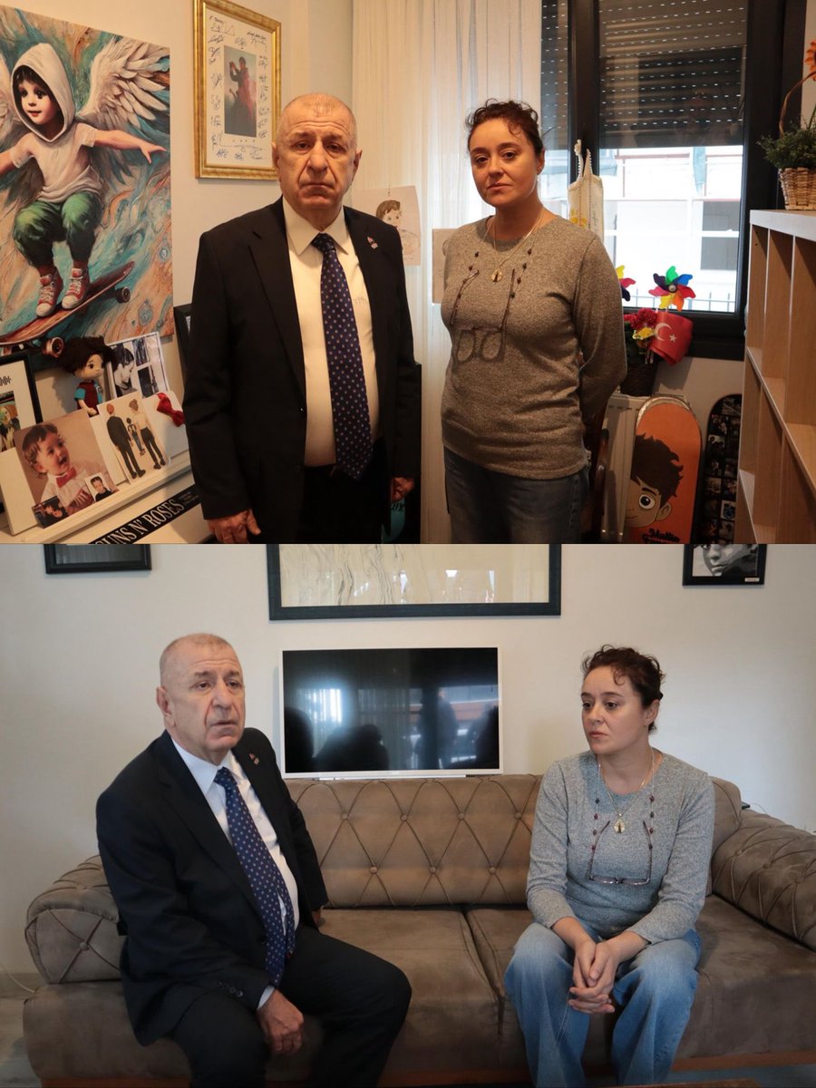 Ümit Özdağ, Ahmet Minguzzi'nin ailesini ziyaret etti.