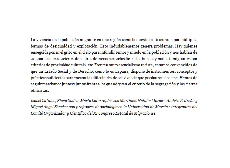 migraciones2025's tweet photo. Con motivo del Congreso, desde el Comité Organizador hemos publicado un artículo  en La Verdad de la Región de Murcia, a modo de declaración ante las últimas noticias, iniciativas políticas y discursos contra la población migrante en esta comunidad.
https://t.co/OtPQx2MXQr https://t.co/XaHCMX5u3p