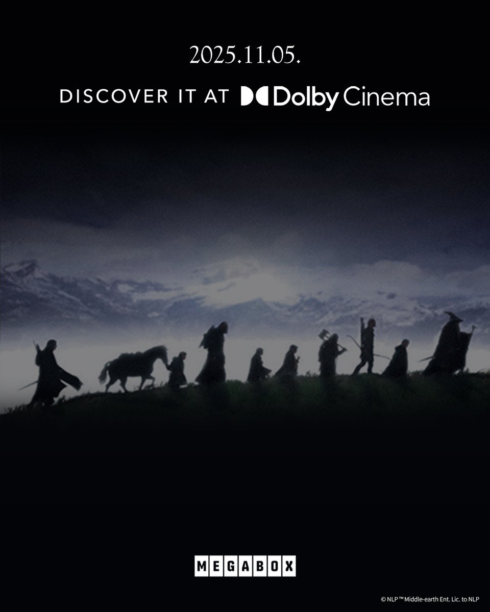 [메가박스] <반지의 제왕: 반지 원정대> 11월 5일 돌비 시네마 개봉