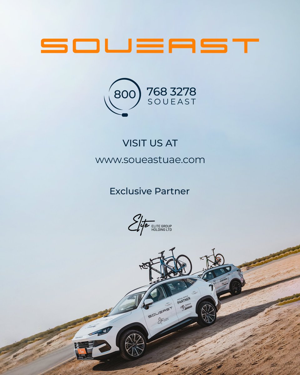 SOUEASTUAE's tweet image. 🏁 BUR 2 is ON! 
📍 Al Qudra Cycle Track 
🛣️ 45 KM 
🗓️ Sunday, 26 October 2025
🔗 Register now at cyclechallenge.ae

#OneRideAThousandReasons #SpinneysDubai92 #CycleChallenge #SOUEAST #SOUEASTUAE #EliteGroupHolding #EaseYourLife #OfficialPartner
