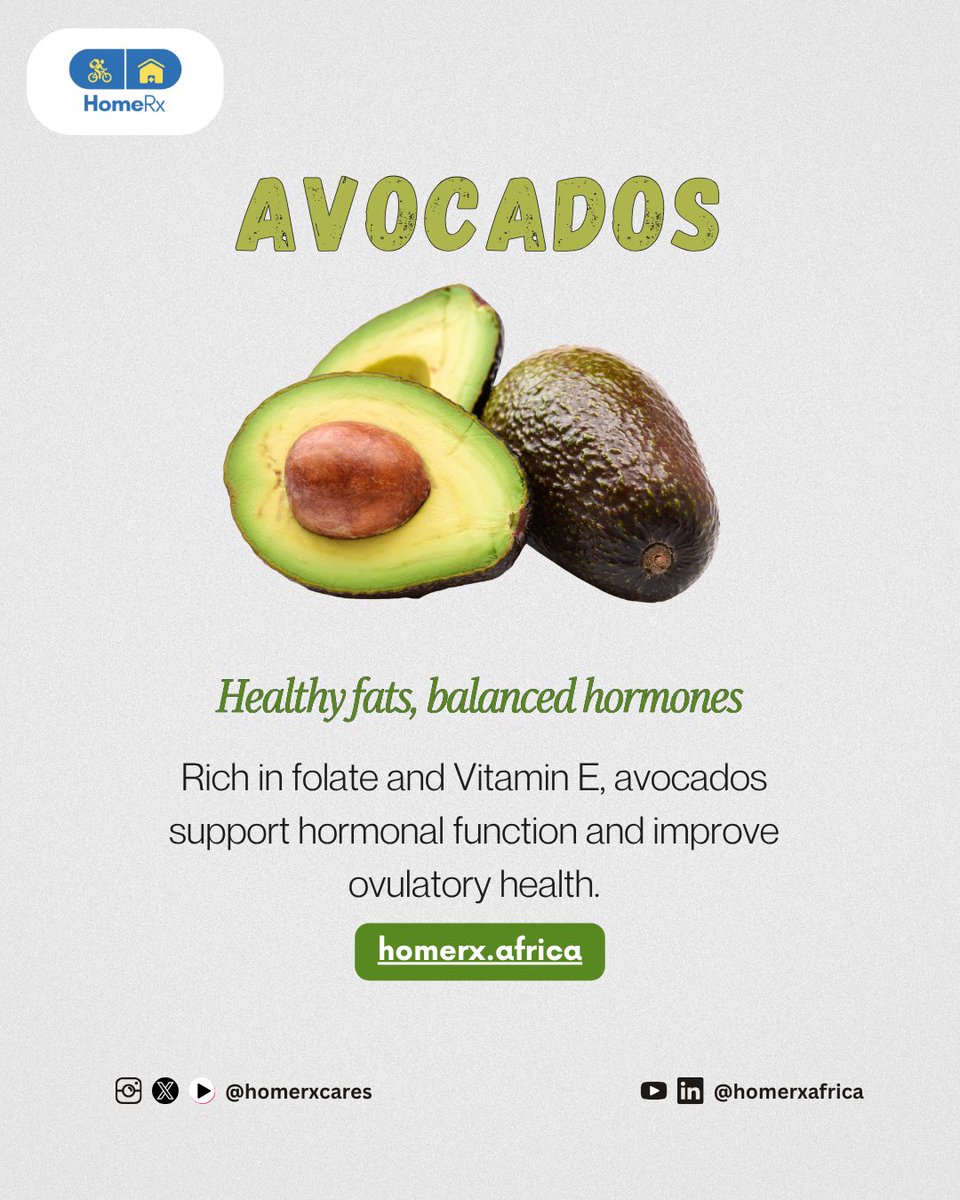 homerxcares's tweet photo. 3 Foods That Support Reproductive
Health
Your diet shapes your reproductive health.
🌿 Start with these 3 foods and give your body the
nourishment it deserves.
#WomensHealth #ReproductiveWellness #HormoneBalance #EatForHealth #HomeRxCares https://t.co/eNtpzu5M4e