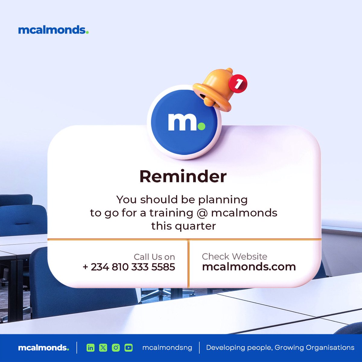 mcalmondsng's tweet photo. It’s one thing to want better performance, stronger teams, and improved leadership. It’s another to intentionally create the space for that growth to happen.

At McAlmonds, we don’t just run trainings; we create learning experiences that https://t.co/J8KJOxKUxy https://t.co/FeM6bShvmp