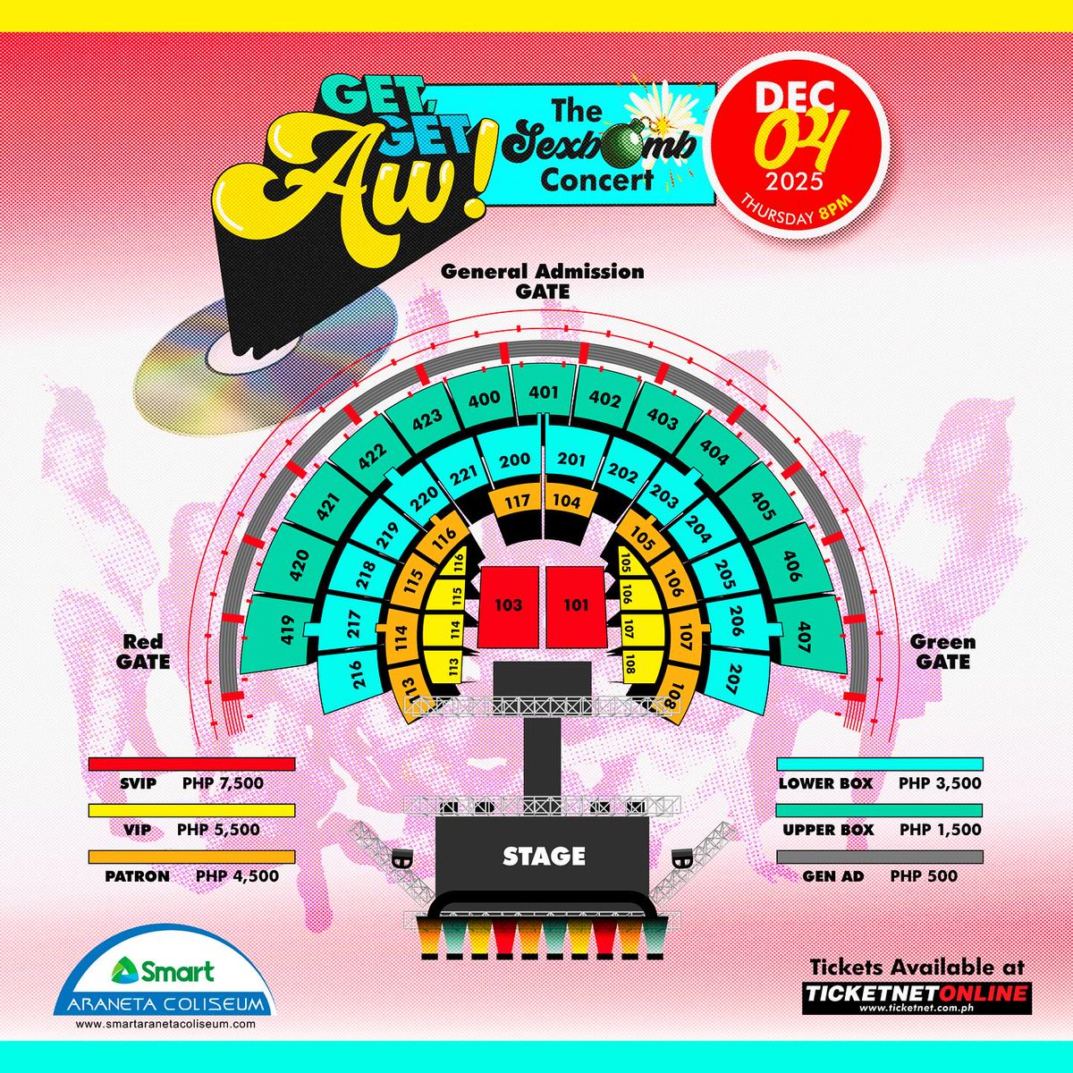 READY TO GET, GET, AW? 🔥

Here are the ticketing details for the Sexbomb Girls’ reunion show in December.

The Sexbomb reunion show is happening on December 4 at the Smart Araneta Coliseum.

Courtesy: Rochelle Pangilinan/Instagram

Read more: gmanetwork.com/news/lifestyle…