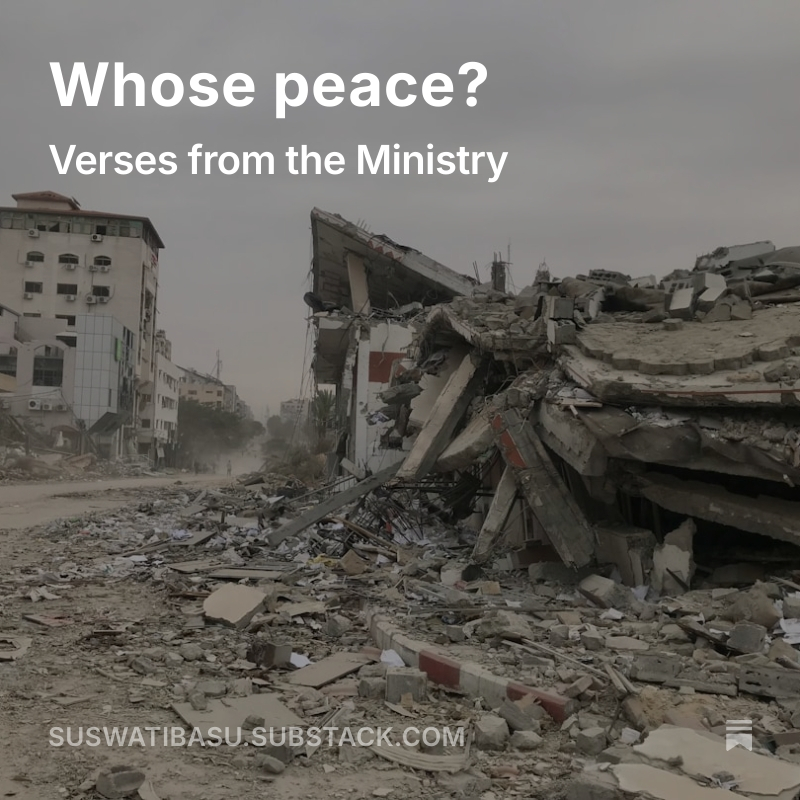HowToBe247's tweet image. A short poem in response to our current climate, with a subtle nod to a classic dystopian novel. This has a content warning related to war and state violence.

#poetry #peace #Gaza 

open.substack.com/pub/suswatibas…