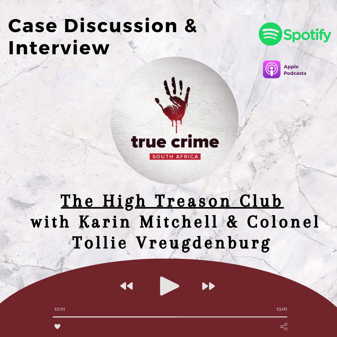TCSApod's tweet image. New Episode: Case Discussion &amp;amp; Interview: The High Treason Club with Karin Mitchell &amp;amp; Col. Tollie Vreugdenburg
Listen now: iono.fm/e/1607713
