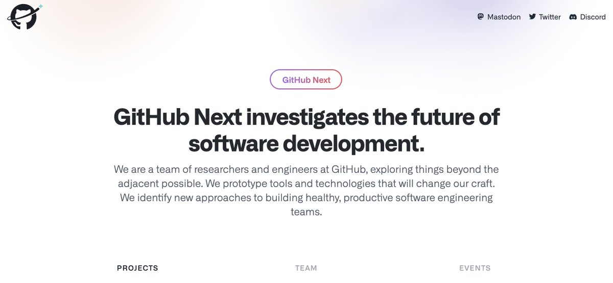 Mappletons's tweet image. It's the first week of my new life @GitHubNext 🎉
I've been following this team's work for a long time and it feels like the perfect moment to join. So far, ✨ people. Described by @idangazit as "camelot for nerds"