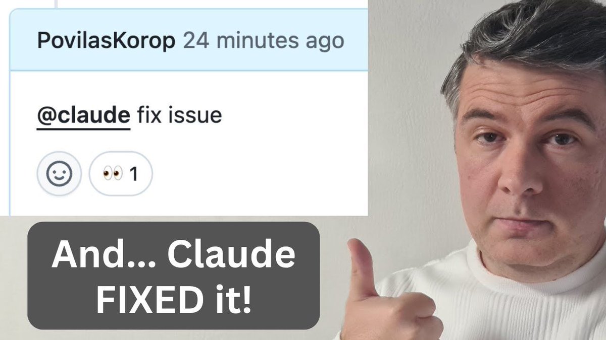 PovilasKorop's tweet image. My new video on the AI Coding Daily channel.
I've Tried Claude Code in GitHub Actions (no IDE needed)
youtube.com/watch?v=7qe8Kp…