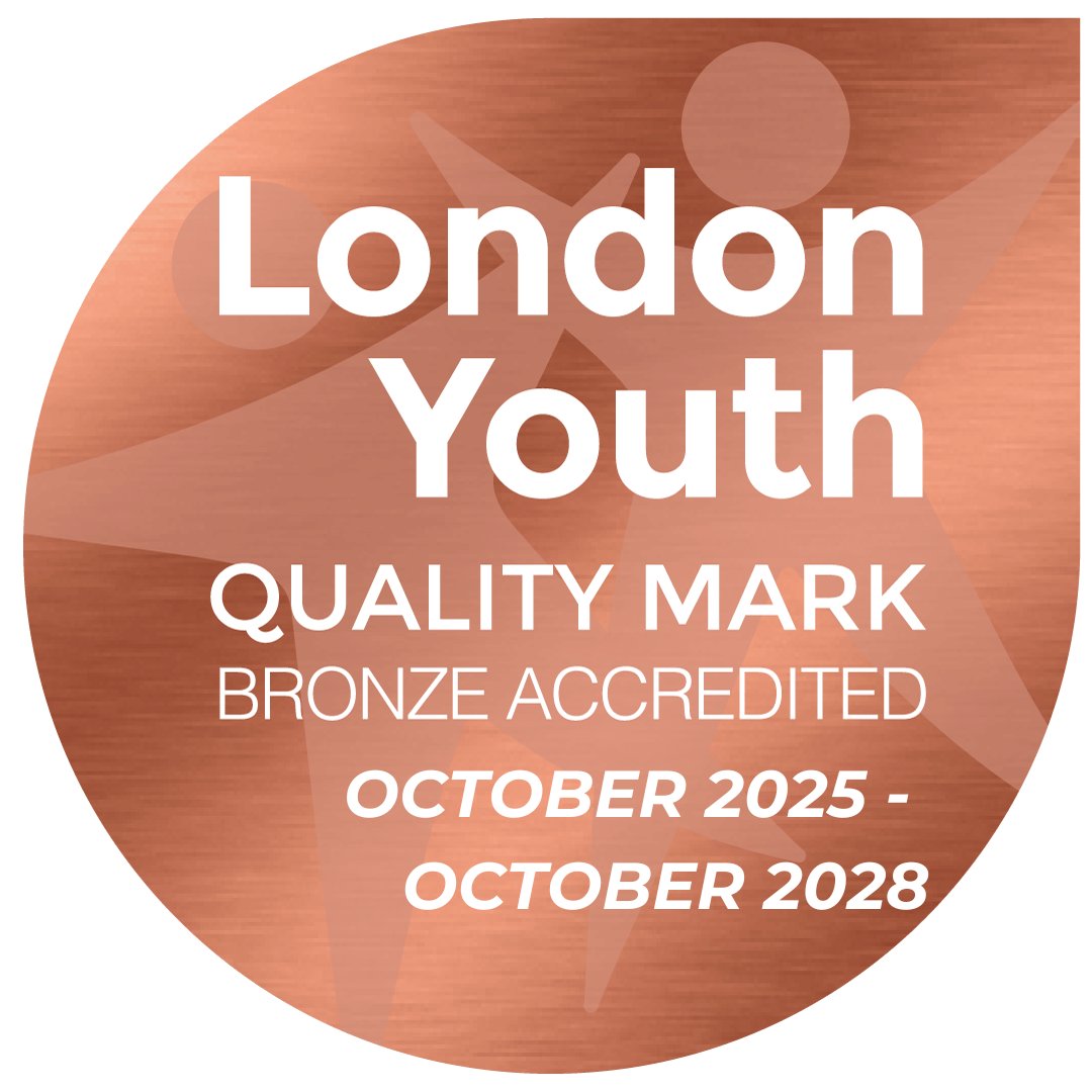 BANG has been awarded the London Youth Bronze Quality Mark.

This award is in recognition of BANG having a safe and secure place for the young people we work with in the communities we serve.

We aim to continue delivering engaging and enriching programmes and initiatives.