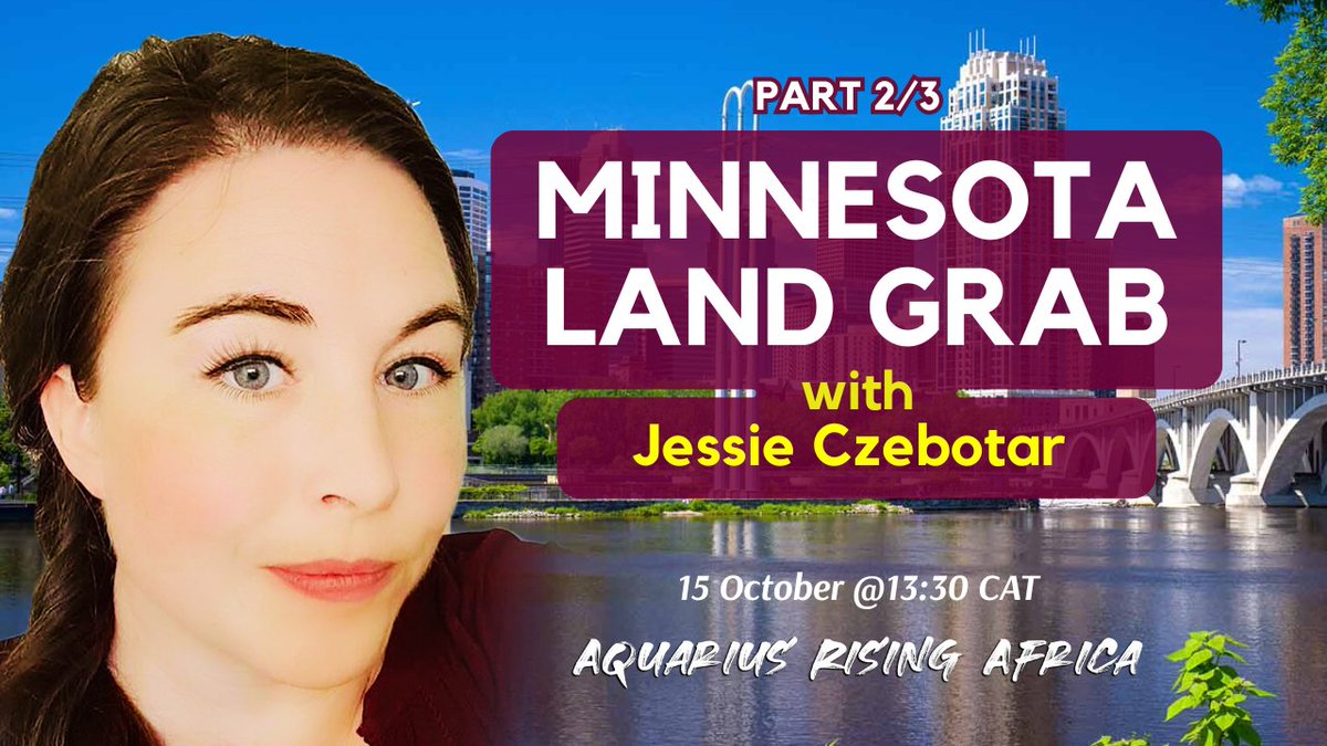 rising_ara's tweet image. Join @CzebotarJessie and @ChantelleMeybur today for 2 back-to-back shows on Aquarius Rising Africa!

13:30CAT: Minnesota Land Grab with Jessie Czebotar | Part 2/3
youtube.com/live/WNvyaYKVo…

15:30CAT: Hillary's Frazzles with Jessie Czebotar
youtube.com/live/gERHQct9g…