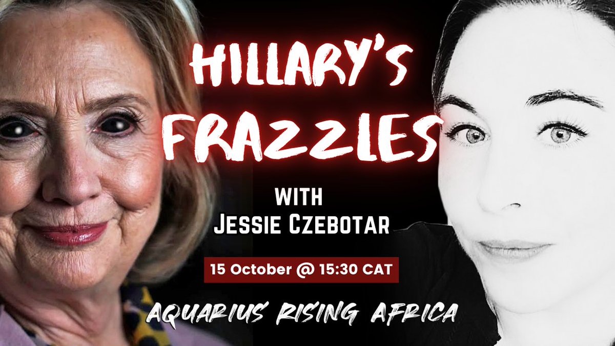 rising_ara's tweet image. Join @CzebotarJessie and @ChantelleMeybur today for 2 back-to-back shows on Aquarius Rising Africa!

13:30CAT: Minnesota Land Grab with Jessie Czebotar | Part 2/3
youtube.com/live/WNvyaYKVo…

15:30CAT: Hillary's Frazzles with Jessie Czebotar
youtube.com/live/gERHQct9g…