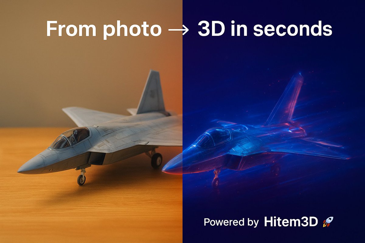 AI_GuruX's tweet image. ๐ What if you could snap a photo (or multiple angles) and instantly get a full 3D modelโno 3D-skills required?
Welcome to the future of 3D creation.
Here's how you can do it with Hitem3D๐