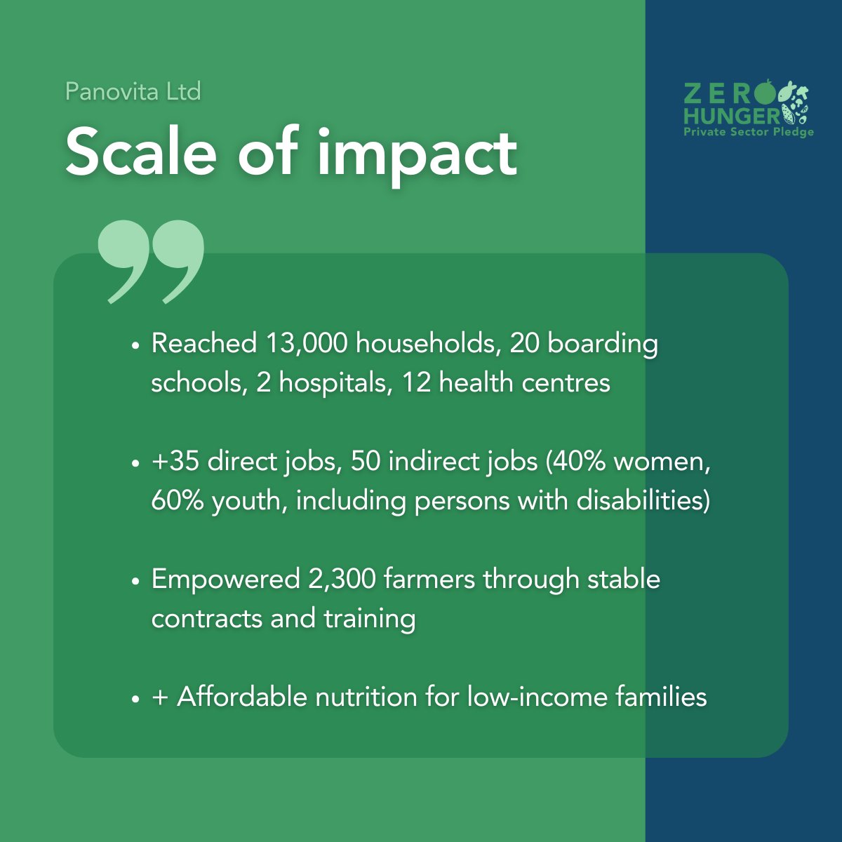 Zero Hunger Private Sector Pledge tweet media