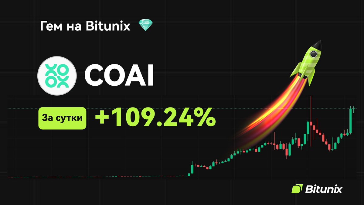 BitunixRUCIS's tweet image. 💎Гем дня на Bitunix💎
🚀 $COAI: +109% за последние 24 часа!
🔥Начни торговать прямо сейчас: short.bitunixads.com/mFAnmhMK