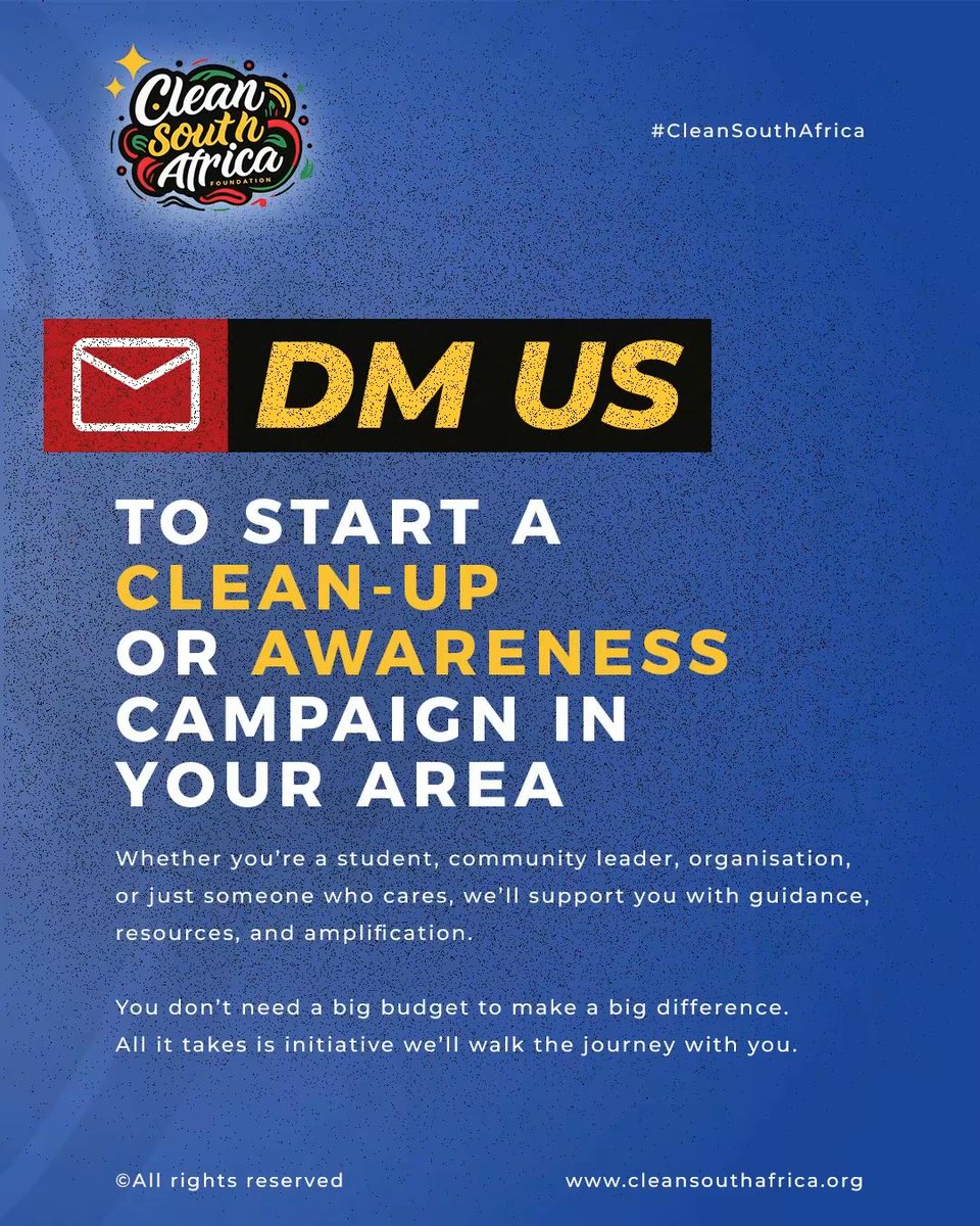 This is what active citizenship looks like! 

A resident from Naledi, Soweto reached out to us, and together we're organising a community clean-up this Saturday.

#CleanSouthAfrica #ChangingMindsets #ChangingHabits