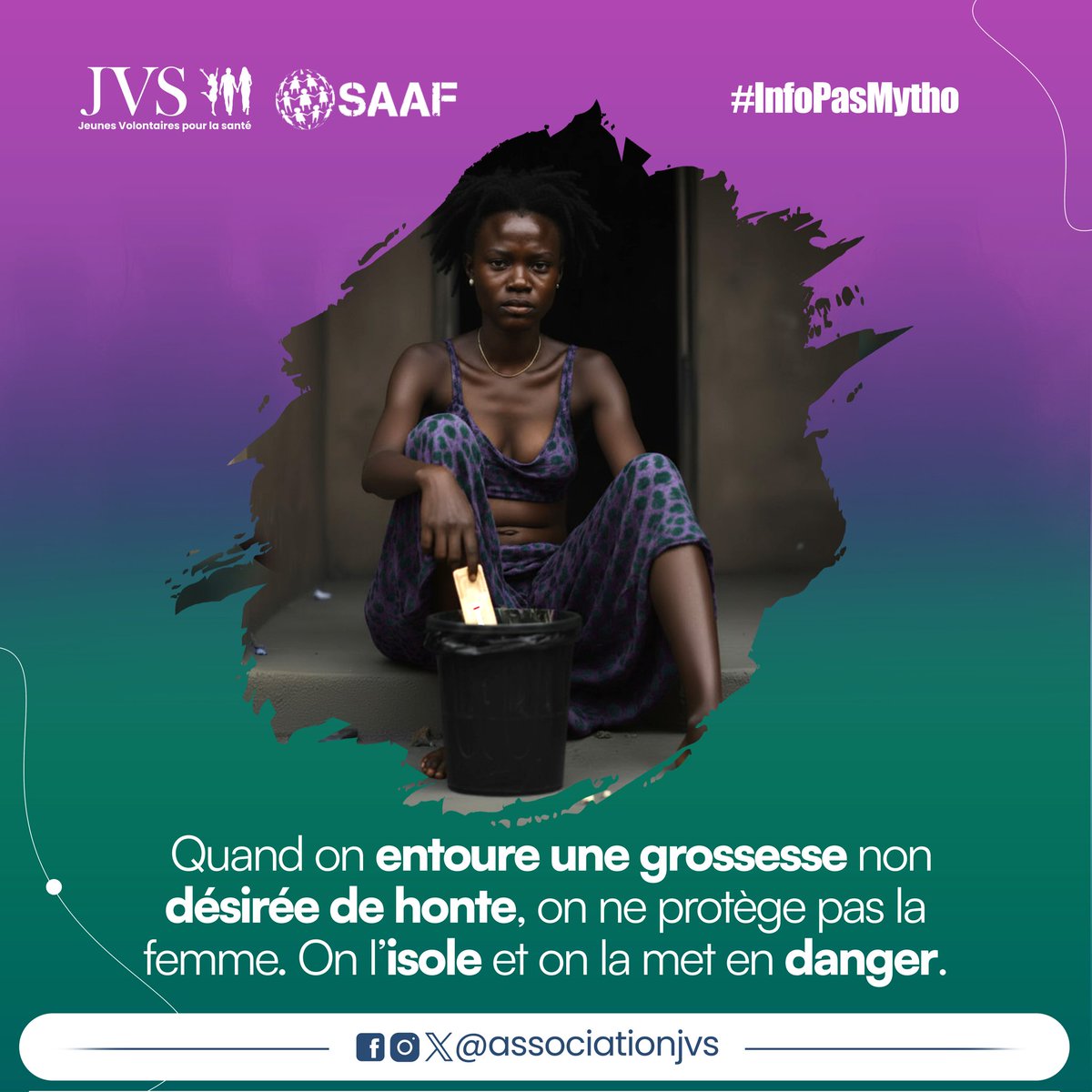 👂Derrière chaque grossesse cachée par honte, il y a une histoire qu’on n’a pas voulu entendre.
Un jugement trop vite lancé.
Et pendant qu’on la blâme, elle s’éloigne du soin, du sécurisé.

L’IVG sécurisée, c’est une question de responsabilité et de santé publique.
#InfoPasMytho