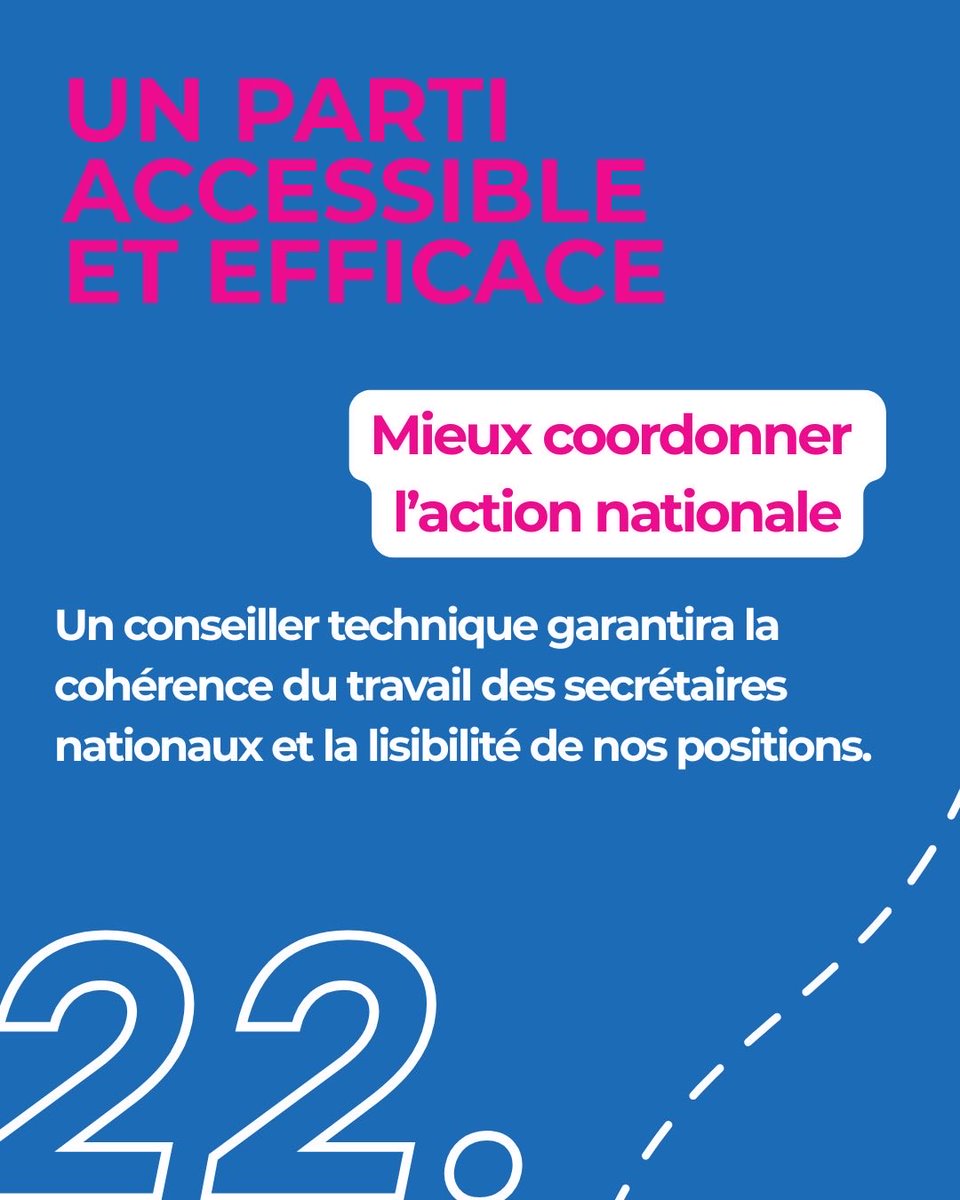 Nos 5 dernières propositions ! Pour un parti accessible et efficace ! 💪
