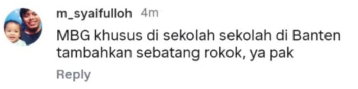 daviddhikrory's tweet photo. @neo_k00k33 Kepsek, guru dan semua pengurus di sekolah berusaha membina para siswa.
Eh yg membina malah disanksi, dinonaktifkan π€
Maksudnya apa ya gub?
@banten_pemprov @Kemdikdasmen
#SaveKepsek
Ini gokil kali komennya, abis maksi MBG langsung sebat π€£ https://t.co/I3lun75v8Z
