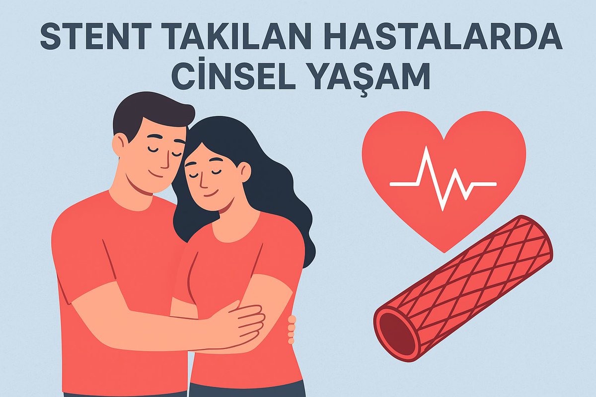 💓 Kalp Hastalarında Cinsel Yaşam

Stent takılan hastalar genellikle cinsel ilişkiyi ne zaman güvenle sürdürebileceklerini merak eder. 
Cinsel aktivite, hafif-orta düzeyli egzersiz kadar kalbi çalıştırır. Eğer hasta iki kat merdiveni ağrısız çıkabiliyorsa, genellikle ilişki için