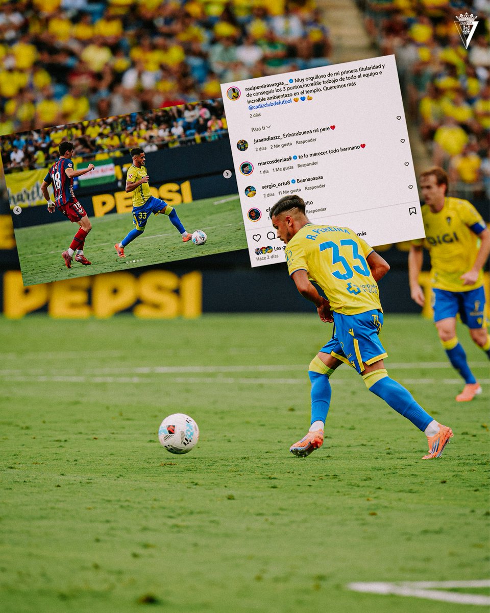 Cadiz_CF's tweet photo. 👏 ¡QUÉ PARTIDO! 

🔝 R. Pereira y Jorge More dejaron grandes sensaciones en su primera titularidad de la temporada. ✨ https://t.co/uJniaxzTXa