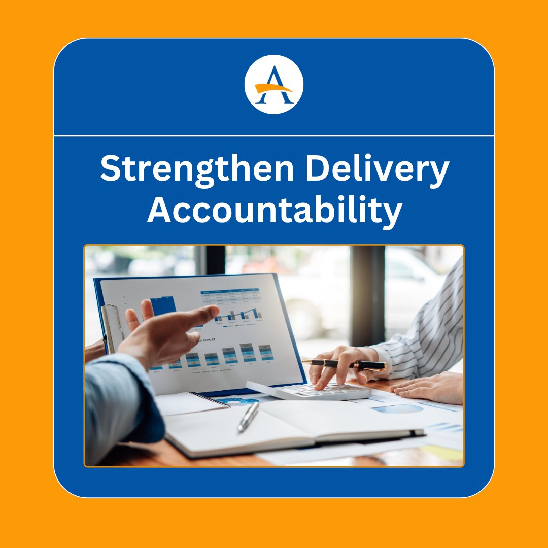 BOBCATAcademy's tweet image. 𝗦𝘁𝗿𝗲𝗻𝗴𝘁𝗵𝗲𝗻 delivery accountability.
🔵 Assign ownership directly
🟠 Define deliverables clearly
🔵 Provide feedback promptly
🟠 Track progress consistently
📍How will you strengthen delivery accountability?
#ProjectManagement #Management #ProjectManagers