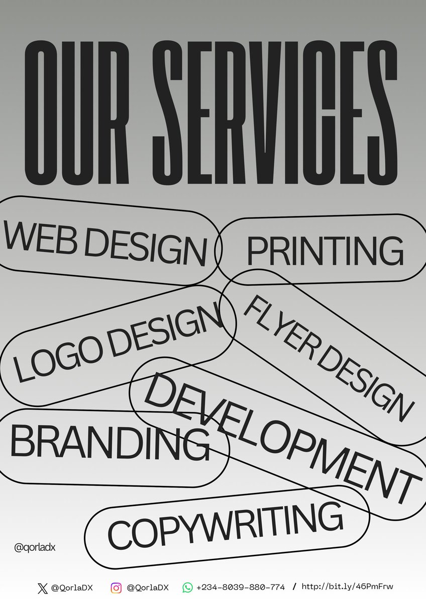 Your brand deserves more than a logo — it deserves an experience.

At Qorla DX, we don’t just design; we craft visuals that connect, inspire, and convert.
From Logo Design to Web Design and Brand Identity, we turn your ideas into digital magic.

⚡ Qorla DX — Crafting DX.