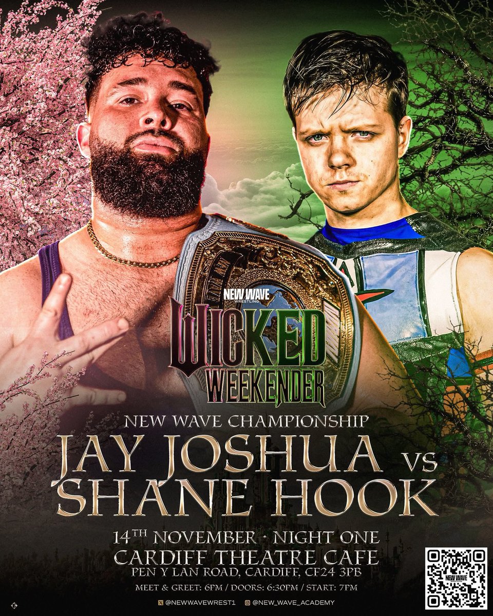 New Wave Wrestling Academy (@newwavewrestli1) on Twitter photo We are ONE MONTH AWAY from the Wicked Weekender! 
Our final offering this year!
We return home to Cardiff Theatre Cafe at St. Andrewβs for 2 nights of family friendly professional wrestling action!
Come watch the present & future of the British wrestling scene!
3 matches for We are ONE MONTH AWAY from the Wicked Weekender! 
Our final offering this year!
We return home to Cardiff Theatre Cafe at St. Andrewβs for 2 nights of family friendly professional wrestling action!
Come watch the present & future of the British wrestling scene!
3 matches for