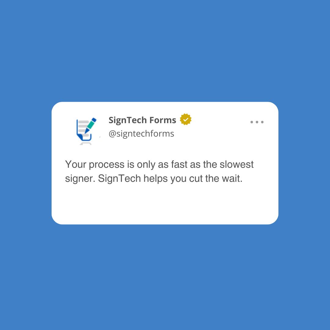 SignTechForms's tweet image. Still letting paper signatures block your deals? SignTech Forms delivers legally binding eSignatures + streamlined approval workflows — today.
When every signature moves quickly, your business wins faster.
#eSignature #WorkflowAutomation #BusinessEfficiency