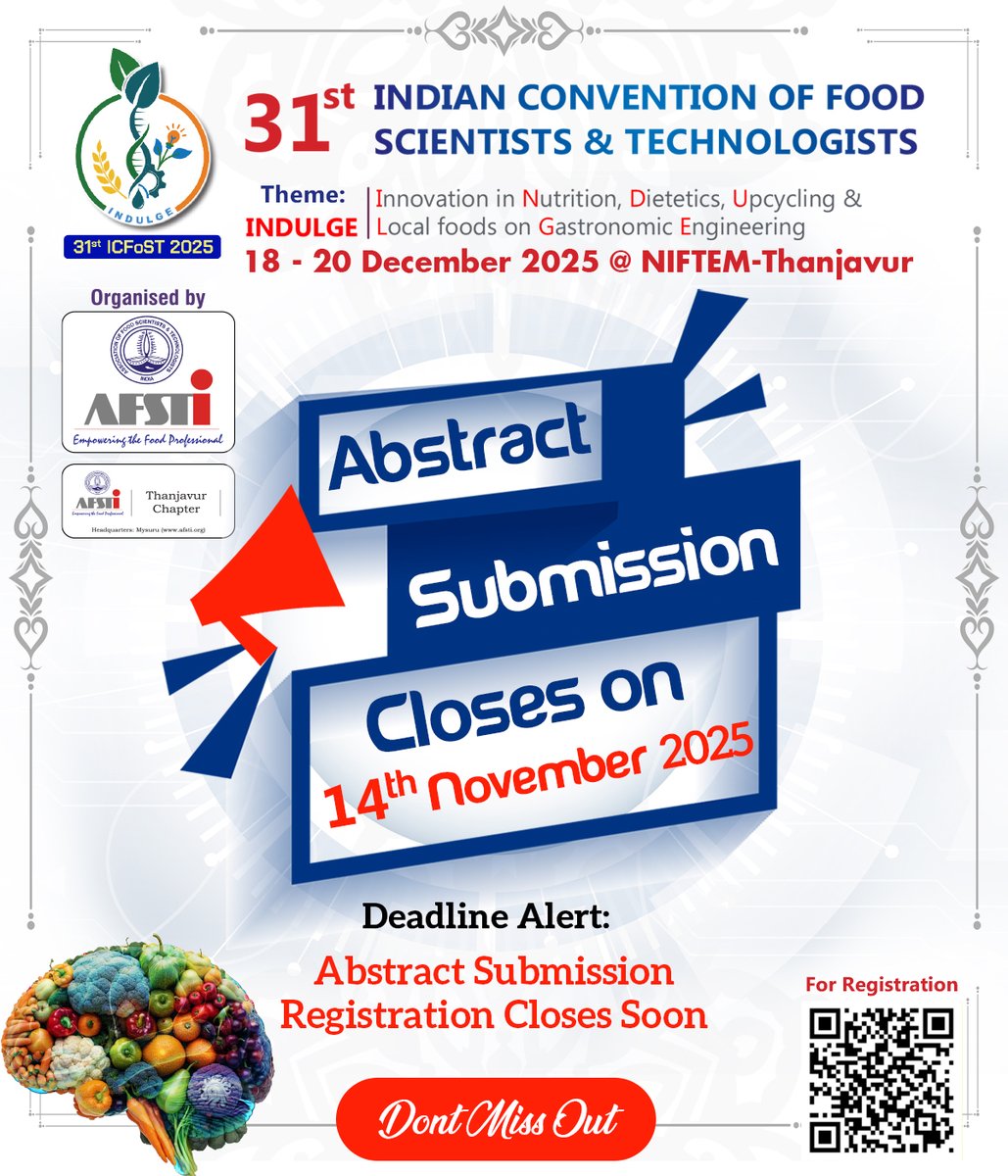 31st ICFoST-2025 tweet media