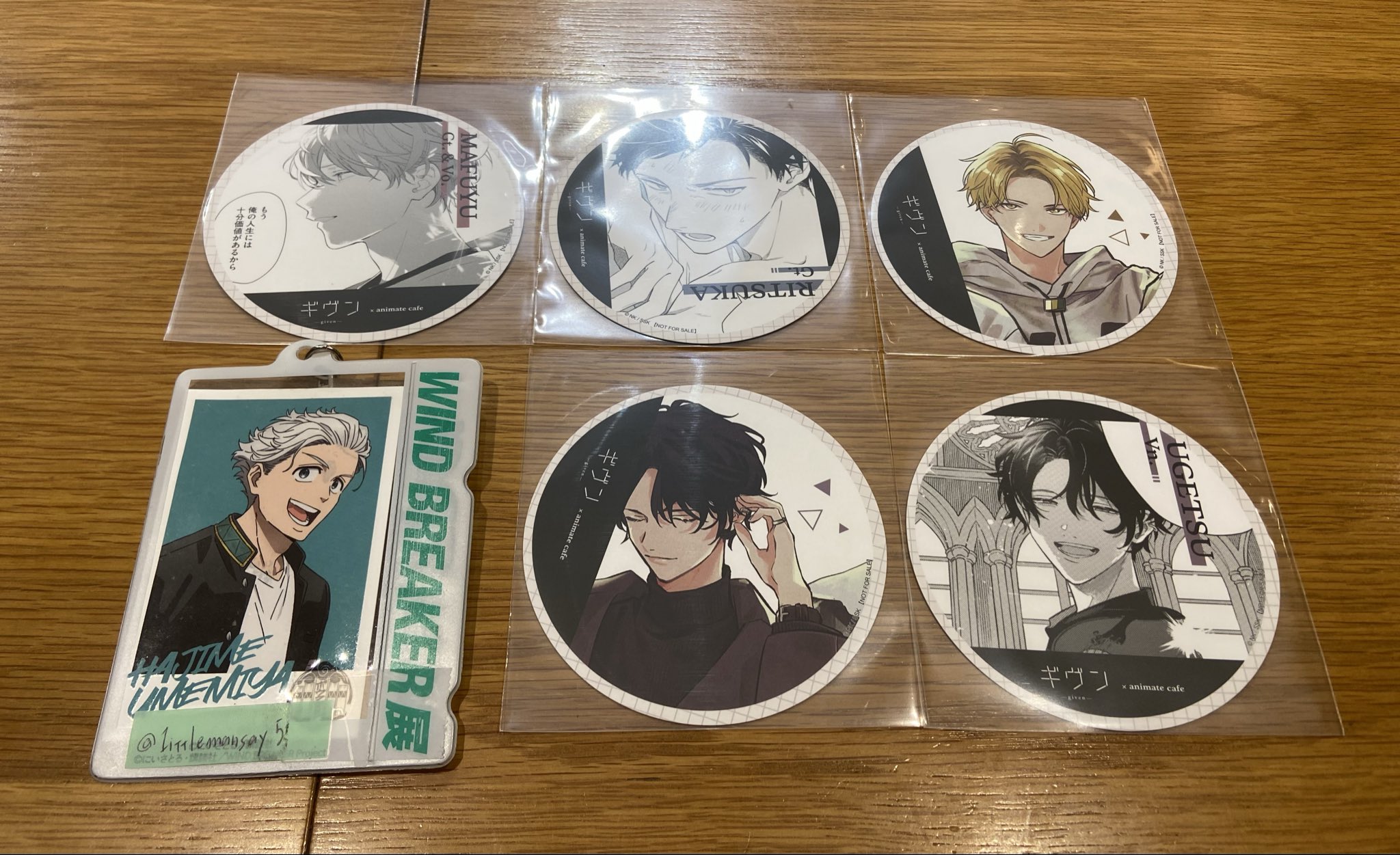 ギヴン アニカフェ 特典 コースター 15種 全種セット コンプリート