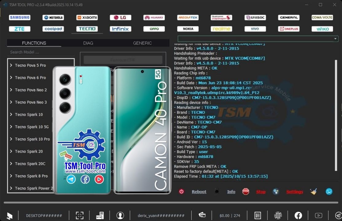 TechGsm73382's tweet image. TSM Tool Pro V2.3.4

📥 Download: go.cyberslinks.com/r.php?id=7AN7lP

🔥 TSM Game Changing And World First 🔥
🔥 Execlusive Updates And solutions 🔥

#tsmpro #factoryreset #frpremove #gsmsoftwares #paidtool