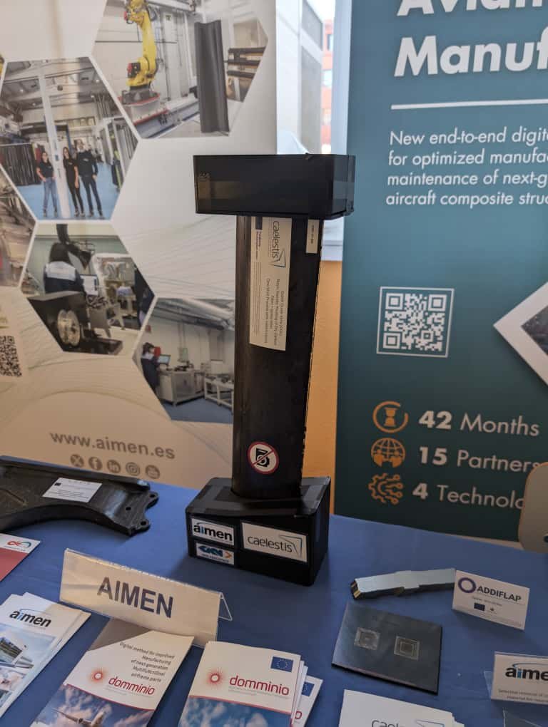 🚀 We’re live from the <a href="/EASN_Conference/">EASN International Conferences</a> in Madrid for the final event of #CAELESTIS!

Join us today to explore how we're shaping the future of digital twins design and manufacturing in aviation. ✈️

👀 Check out our Outlet Guidance Vane (OGV) in the main hallway too...
