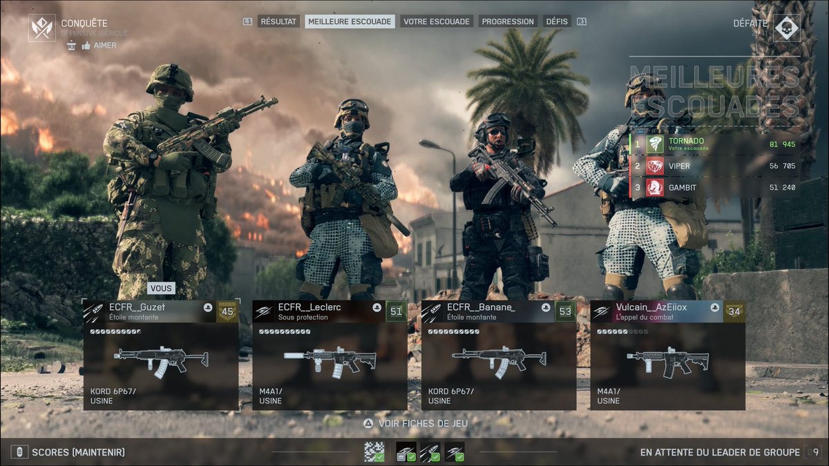 Bonjour a tous. #ECFR #BF6 #Battlefield6 

Nouveau record d’escouades en Conquête 🇫🇷❤️ 

Bravo à eux et au Stagiaire a Droite 🤣👌😄😘
<a href="/BF_CommuFR/">Battlefield Communauté</a>